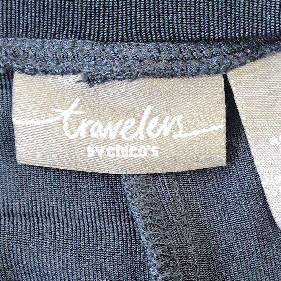 Chico’s Travelers Woman’s navy blue Classic pants size 1 Regular M - Picture 7 of 9